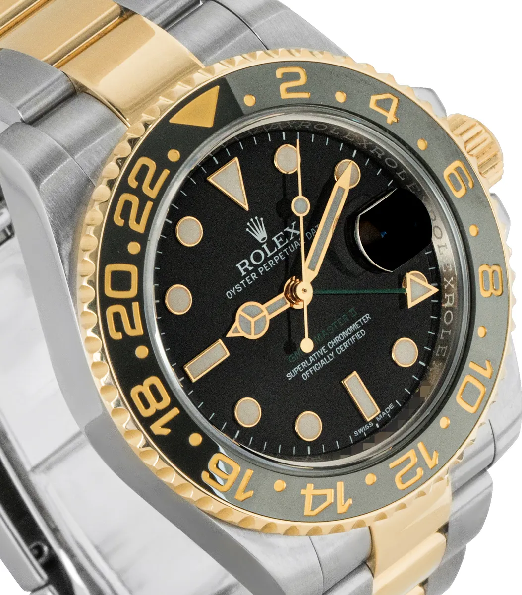 Rolex GMT-Master II 116713LN 40mm Yellow gold and Stainless steel Black 3