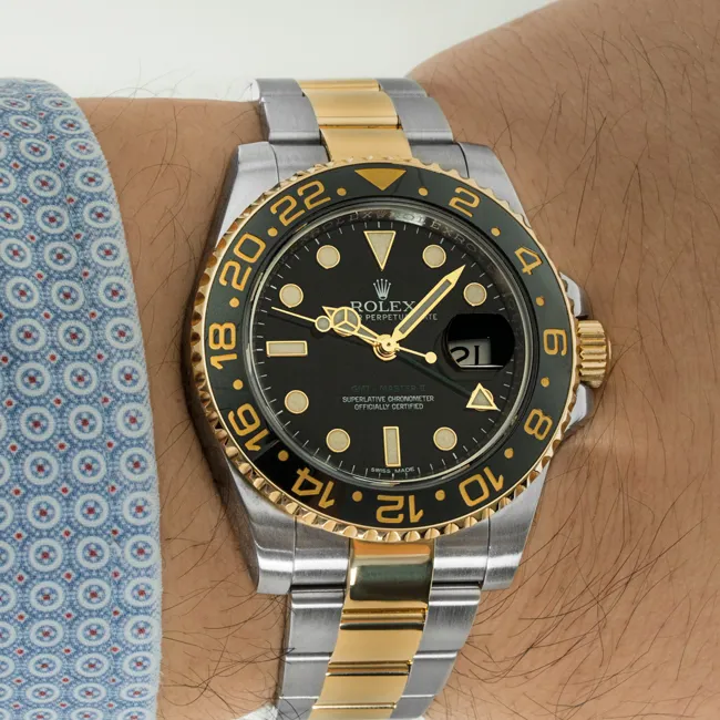 Rolex GMT-Master II 116713LN 40mm Yellow gold and Stainless steel Black 7