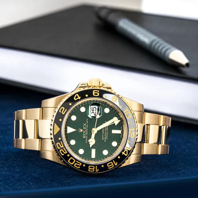 Rolex GMT-Master II 116718LN 40mm Yellow gold Green 6