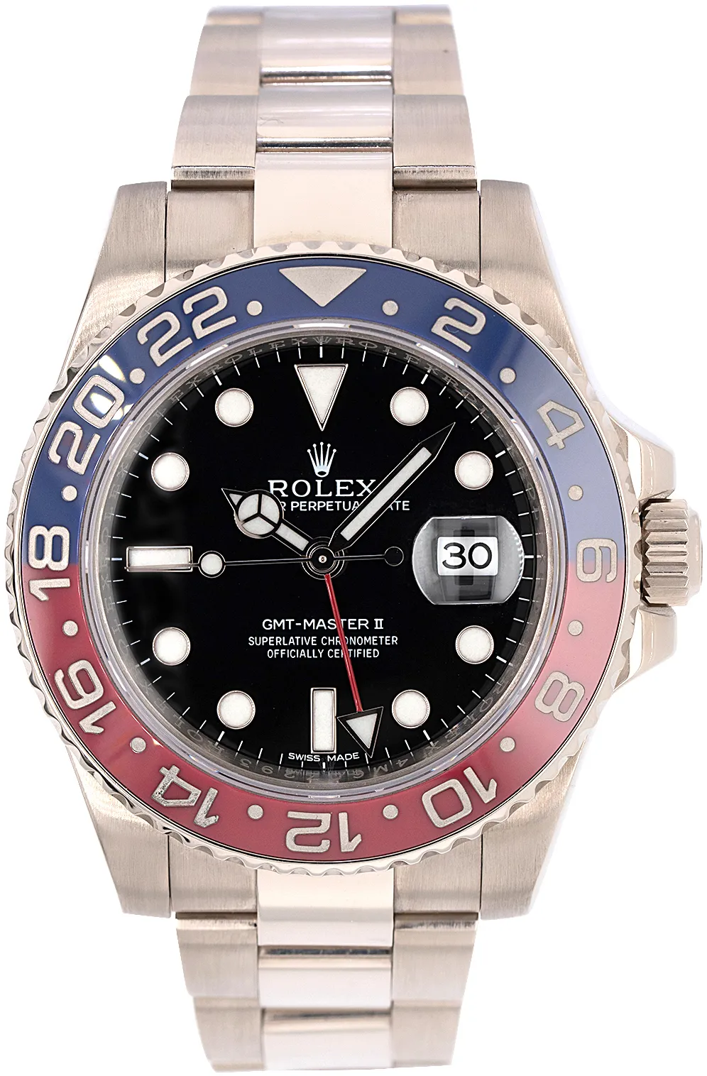 Rolex GMT-Master II 116719BLRO 40mm White gold and 18k white gold Black 3