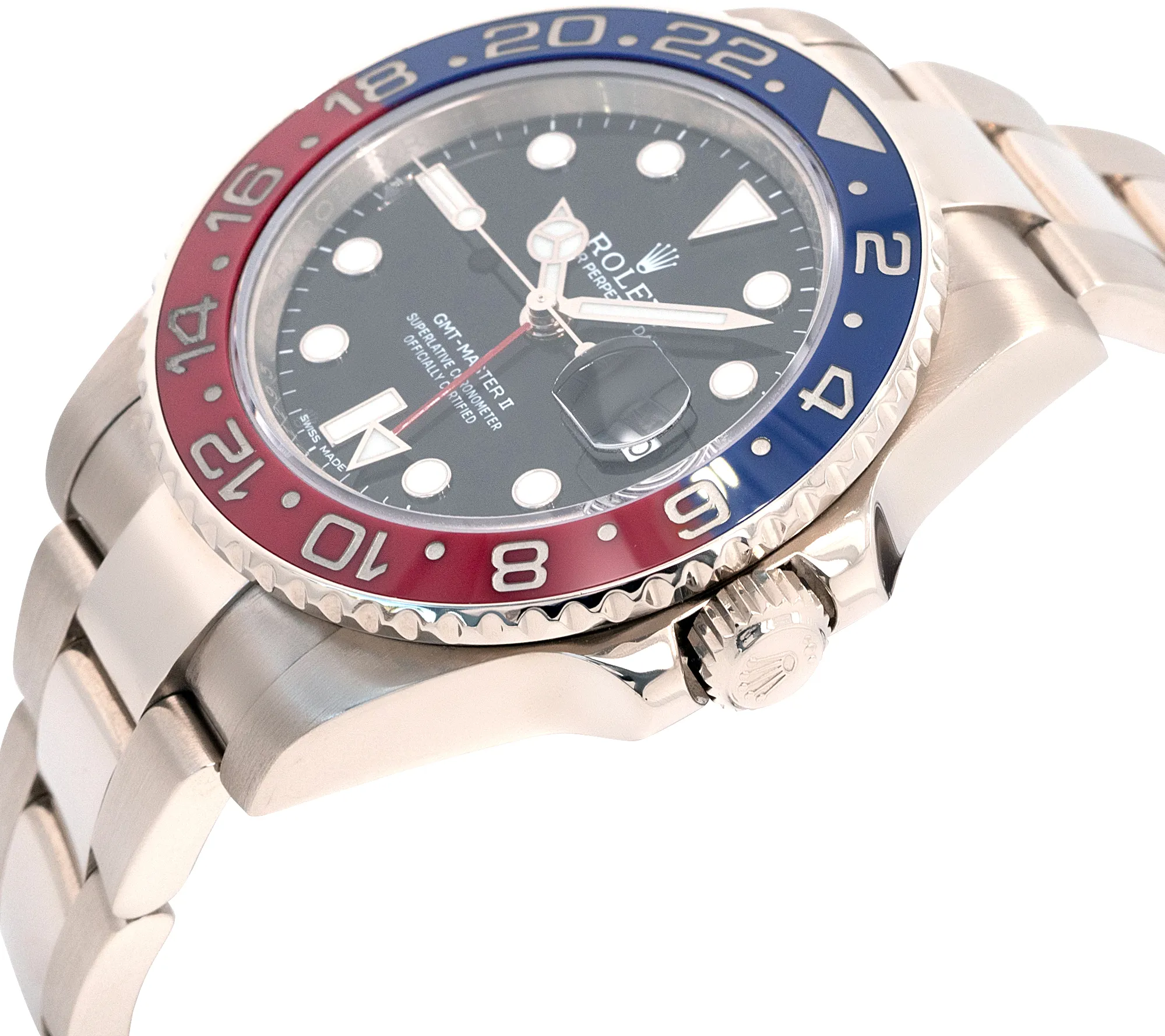 Rolex GMT-Master II 116719BLRO 40mm White gold and 18k white gold Black 4