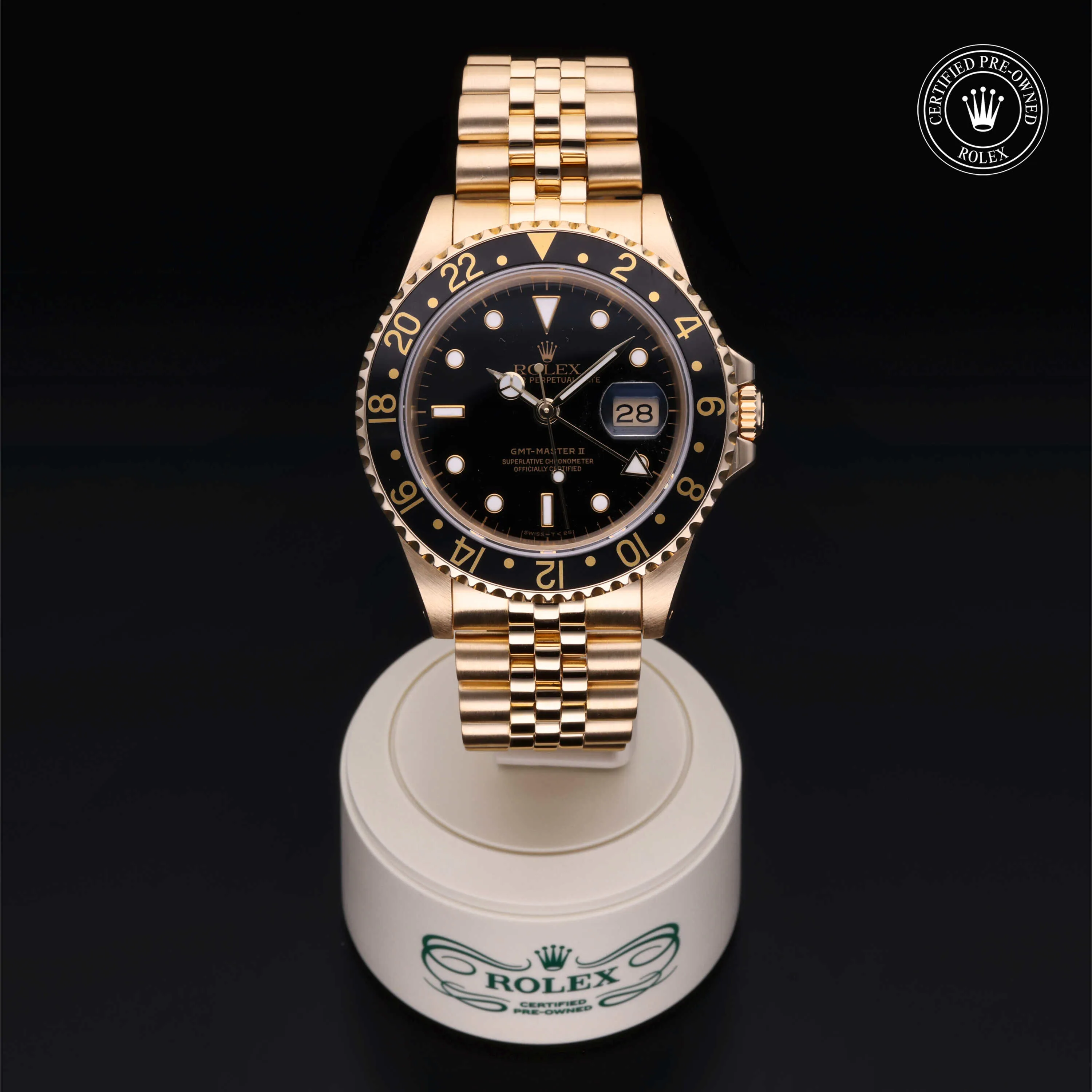 Rolex GMT-Master II 16718 40mm Yellow gold Black 1