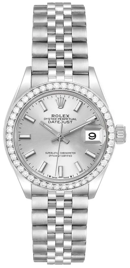 Rolex Lady-Datejust 279384RBR-0007 28mm White gold and Oystersteel Silver