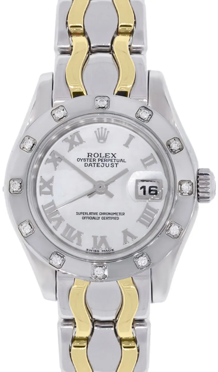 Rolex Lady-Datejust Pearlmaster 80319 29mm White gold Mother-of-pearl