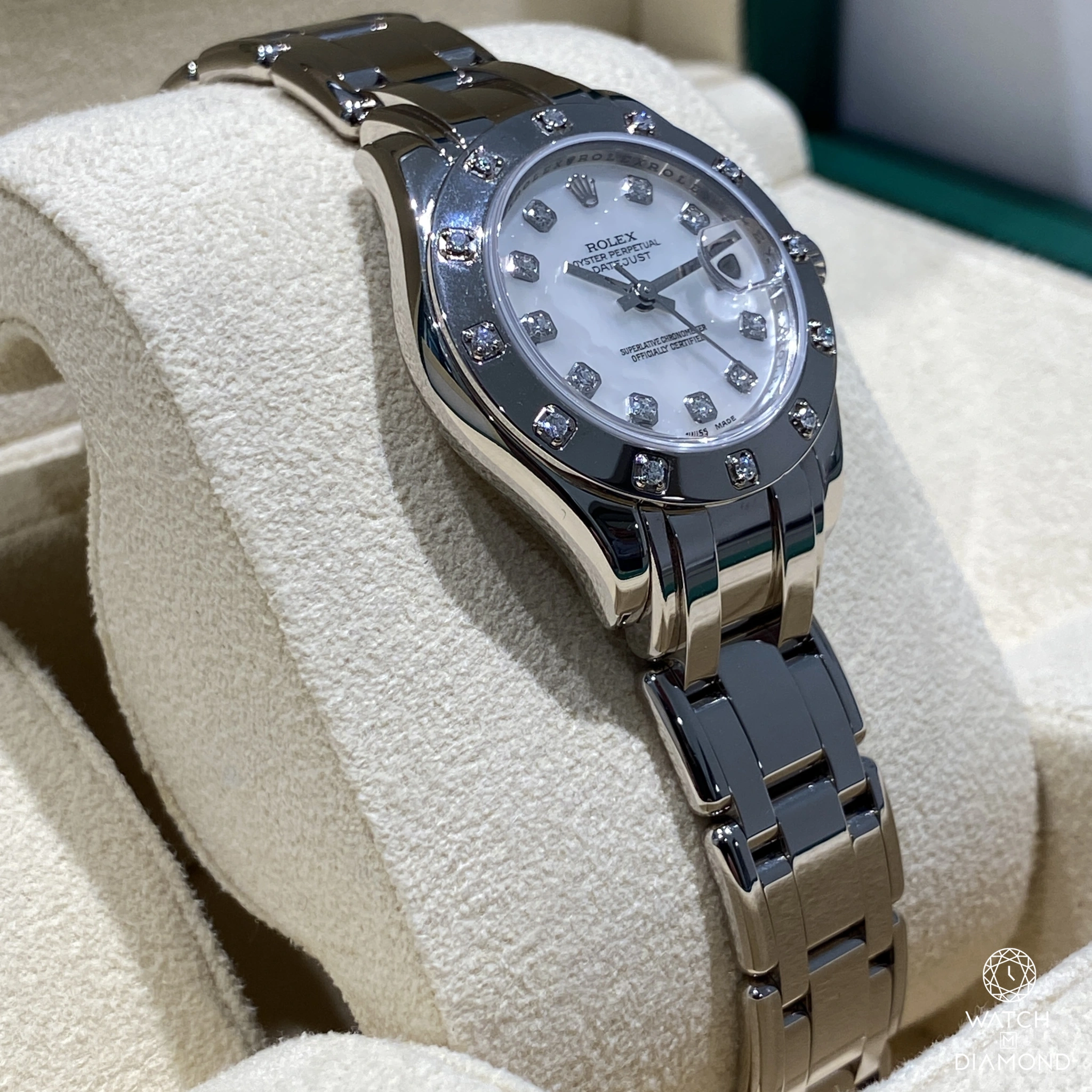 Rolex Lady-Datejust Pearlmaster 80319 29mm White gold Madreperla 4