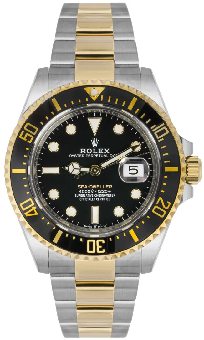 Rolex Sea-Dweller 126603 43mm Yellow gold and Stainless steel Black