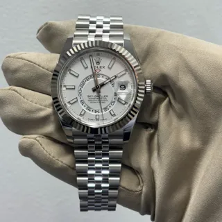 Rolex Sky-Dweller 336934-0004 White gold and Stainless steel White