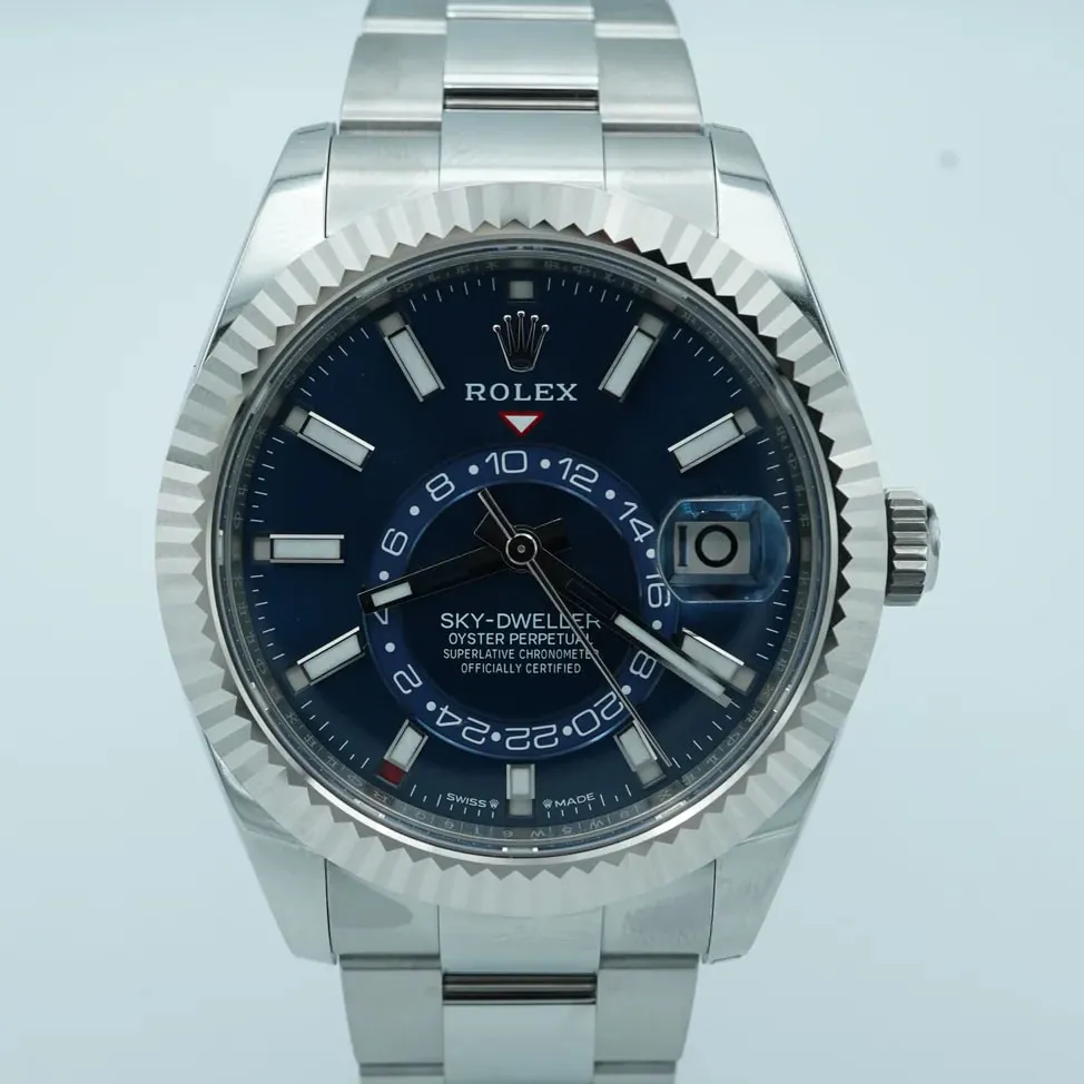 Rolex Sky-Dweller 336934-0005 42mm White gold and Oystersteel Blue