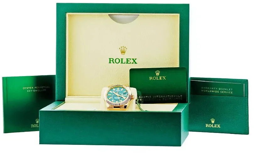 Rolex Sky-Dweller 336935-0001 42mm Everose gold Blue and Green 3