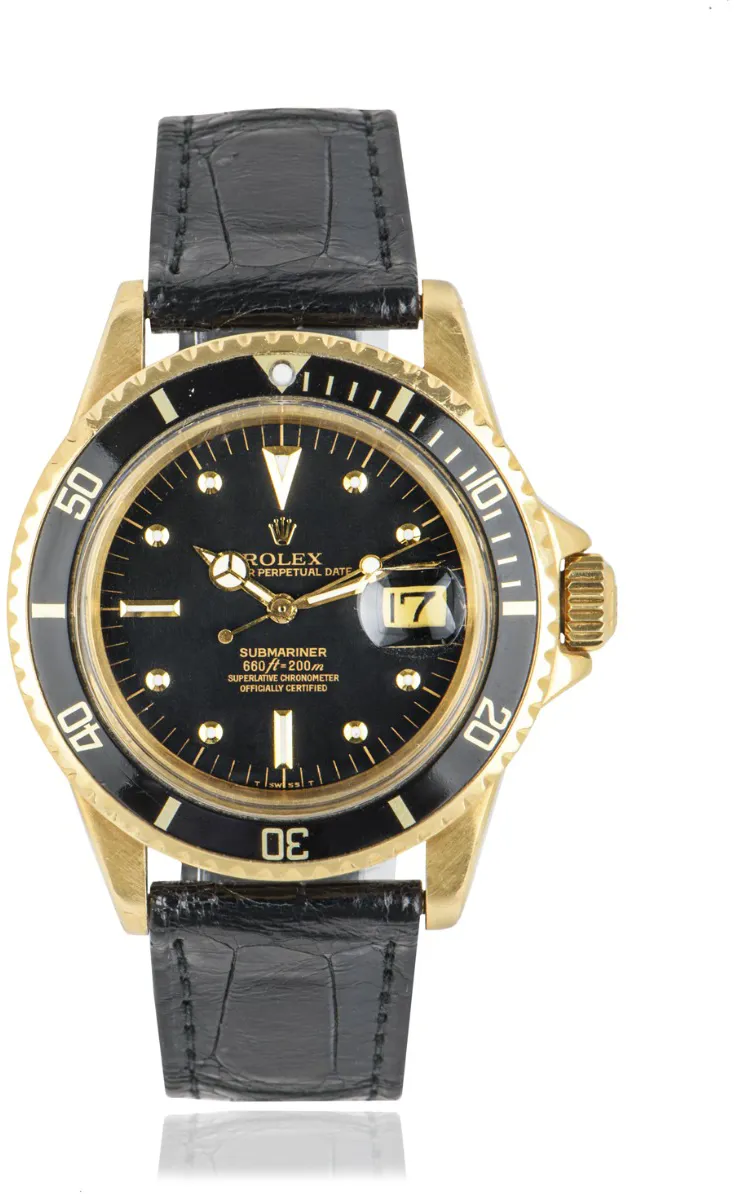 Rolex Submariner 1680 40mm Yellow gold Black