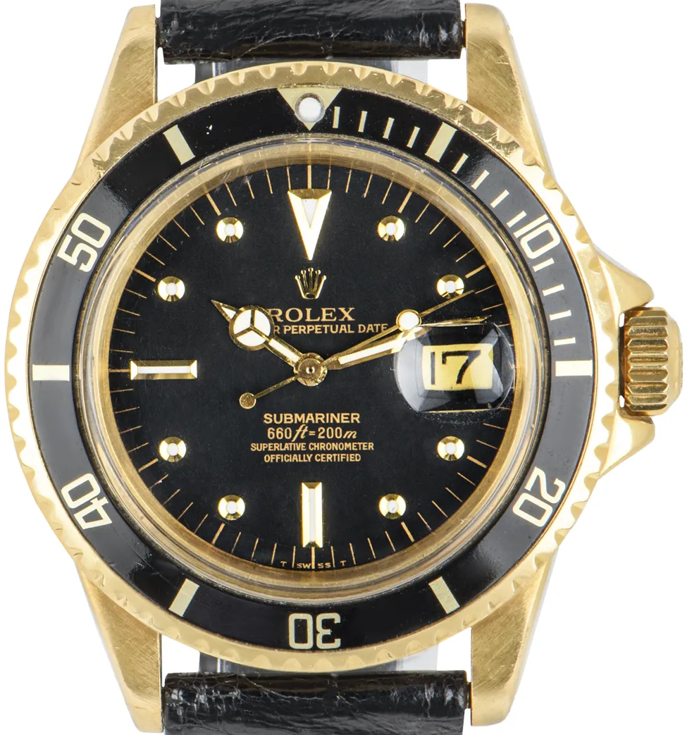 Rolex Submariner 1680 40mm Yellow gold Black 1