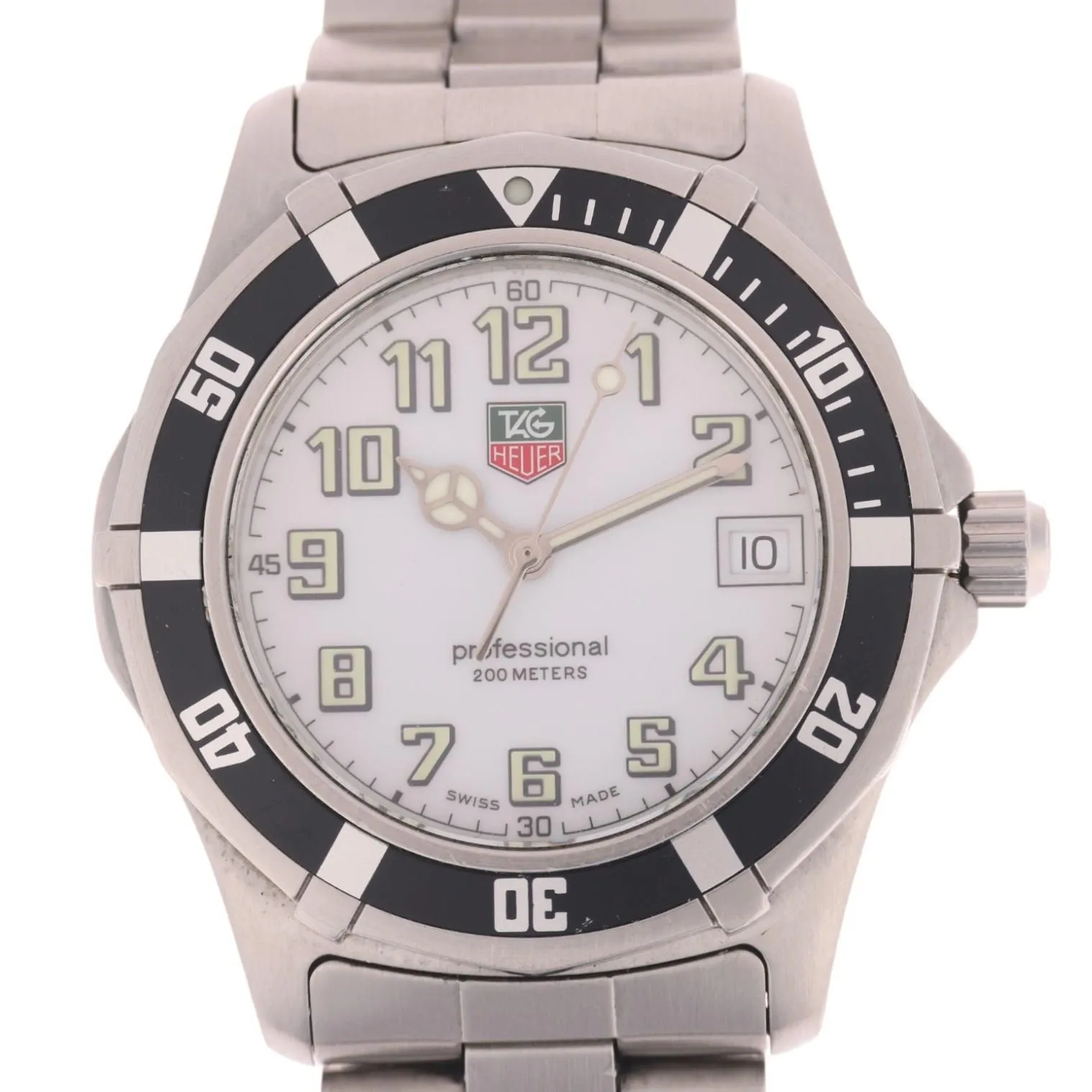 TAG Heuer Professional Wm1111 38mm Stainless steel White
