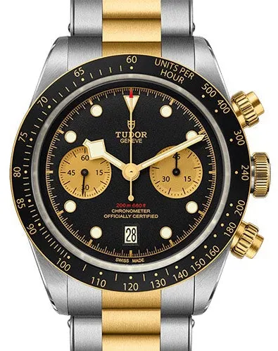 Tudor Black Bay Chrono S&G M79363N-0001 41mm Yellow gold and Stainless steel Black