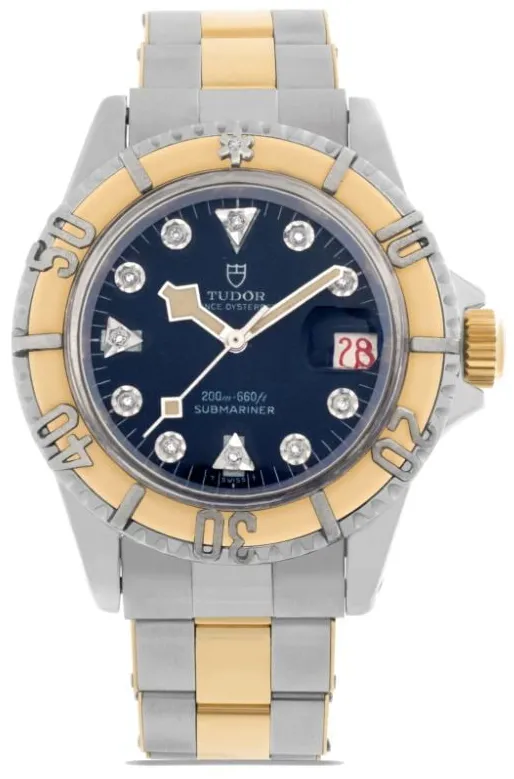 Tudor Prince Oysterdate Submariner 7021/0 38.5mm Yellow gold Blue