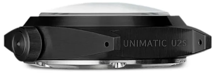 Unimatic U2S U2SMN 38.5mm Stainless steel Black 1