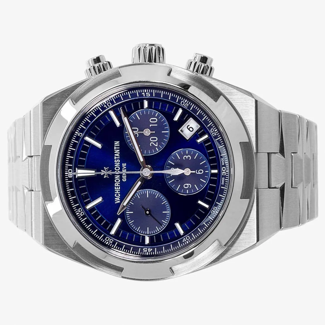 Vacheron Constantin Overseas Chronograph 5500V/110A-B148 42mm Stainless steel Blue 1