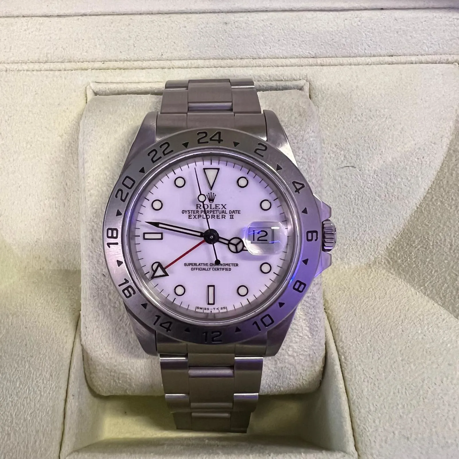 Rolex Explorer II 16570 40mm Stainless steel White