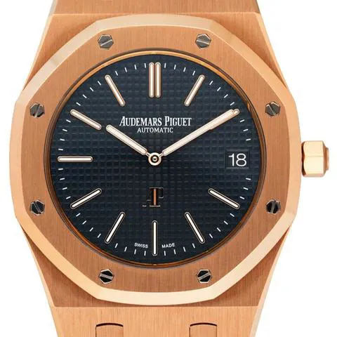 Audemars Piguet Royal Oak 15202OR.OO.1240OR.01 39mm Rose gold Blue