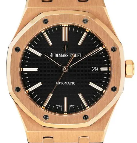 Audemars Piguet Royal Oak 15400OR.OO.D002CR.01 41mm Rose gold Black