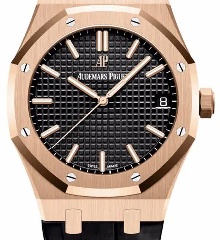 Audemars Piguet Royal Oak 15400OR.OO.D002CR.01 41mm Rose gold Black