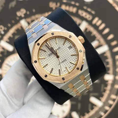 Audemars Piguet Royal Oak 15450SR.OO.1256SR.01 37mm Yellow gold and Stainless steel Silver