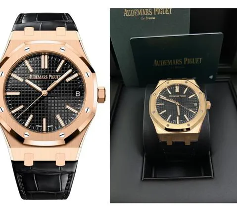 Audemars Piguet Royal Oak 15510OR.OO.D002CR.01 41mm Rose gold Black