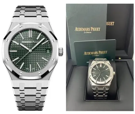 Audemars Piguet Royal Oak 15510ST.OO.1320ST.09 41mm Stainless steel Green