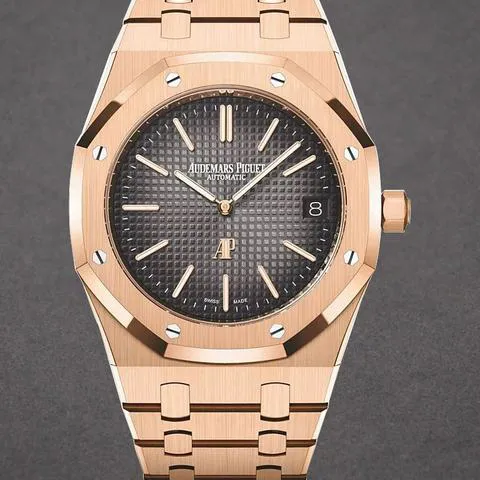 Audemars Piguet Royal Oak 16202OR.OO.1240OR.02 39mm Rose gold Smoked gray