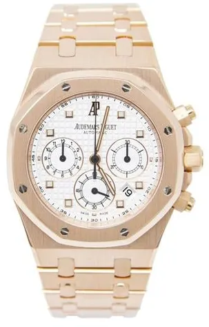 Audemars Piguet Royal Oak 26022OR.OO.D088CR.01 39mm Rose gold Silver