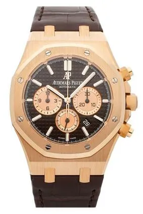 Audemars Piguet Royal Oak 26331OR 41mm Rose gold Brown