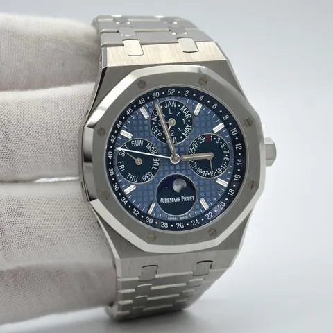 Audemars Piguet Royal Oak Perpetual Calendar 26574ST.OO.1220ST.03 41mm Stainless steel Blue