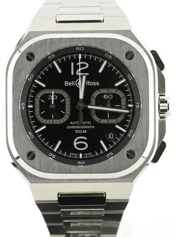 Bell & Ross Urban BR05C-BL-ST/SST 42mm Stainless steel Black