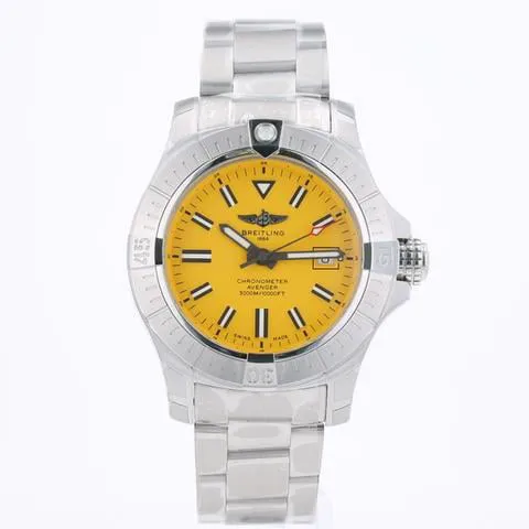 Breitling Avenger A17319101I1A1 45mm Stainless steel Yellow