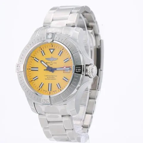 Breitling Avenger A17319101I1A1 45mm Stainless steel Yellow 1