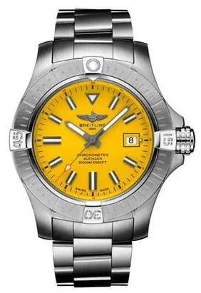 Breitling Avenger A17319101I1A1 45mm Stainless steel Yellow