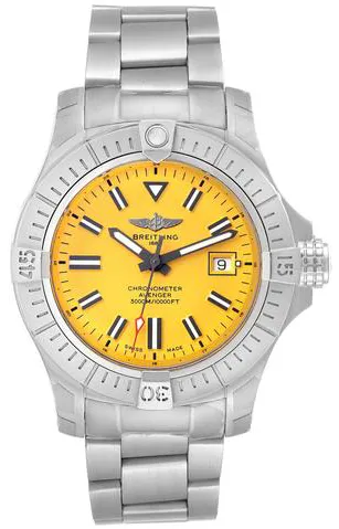 Breitling Avenger A17319 45mm Stainless steel Yellow 7