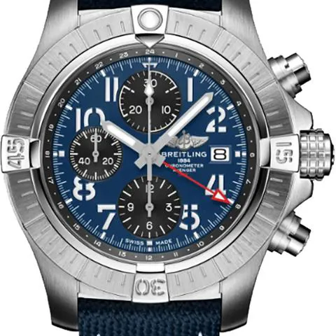 Breitling Avenger A24315101C1X2 45mm Stainless steel Blue