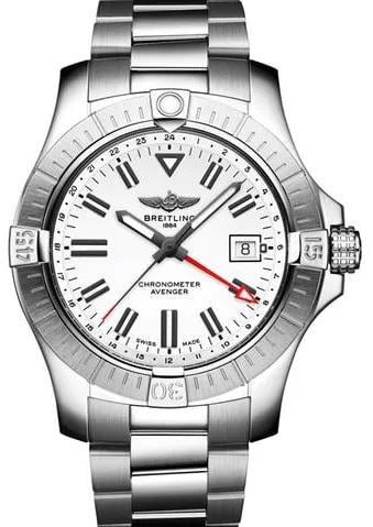 Breitling Avenger A32397101A1A1 43mm Stainless steel White