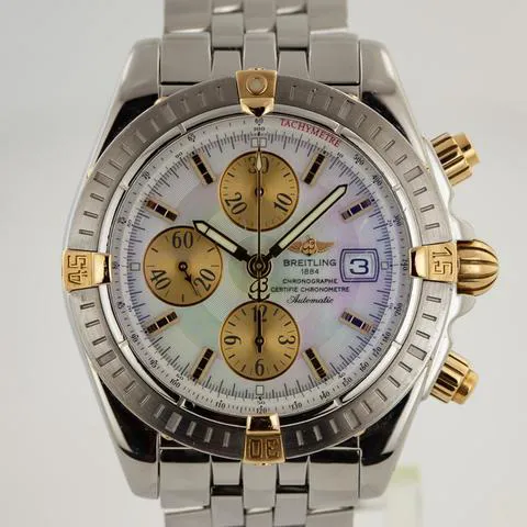 Breitling Chronomat B13356 44mm Yellow gold and Stainless steel Mother-of-pearl 7