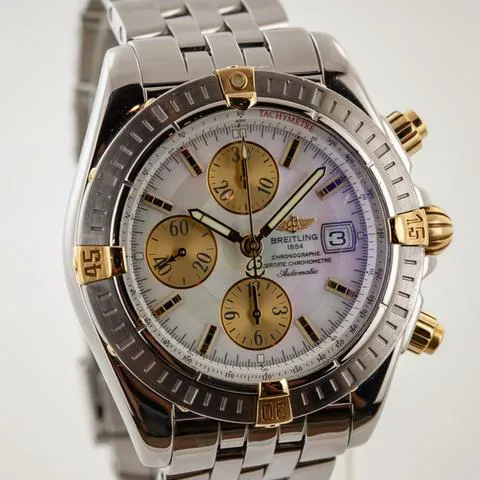 Breitling Chronomat B13356 44mm Yellow gold and Stainless steel Mother-of-pearl 2