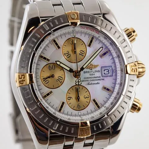 Breitling Chronomat B13356 44mm Yellow gold and Stainless steel Mother-of-pearl 8