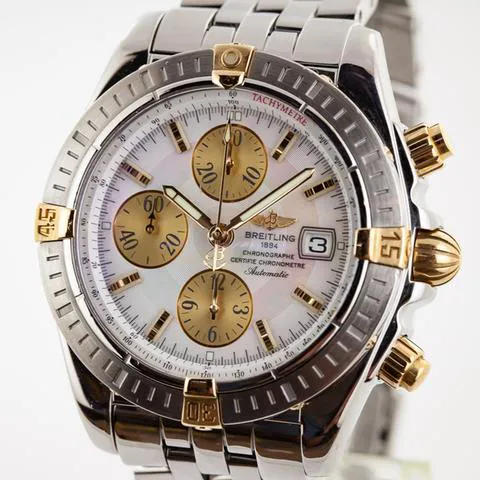 Breitling Chronomat B13356 44mm Yellow gold and Stainless steel Mother-of-pearl 9