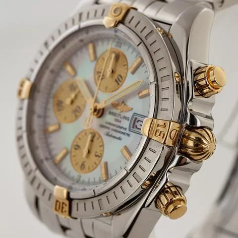 Breitling Chronomat B13356 44mm Yellow gold and Stainless steel Mother-of-pearl 4