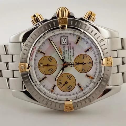 Breitling Chronomat B13356 44mm Yellow gold and Stainless steel Mother-of-pearl 10