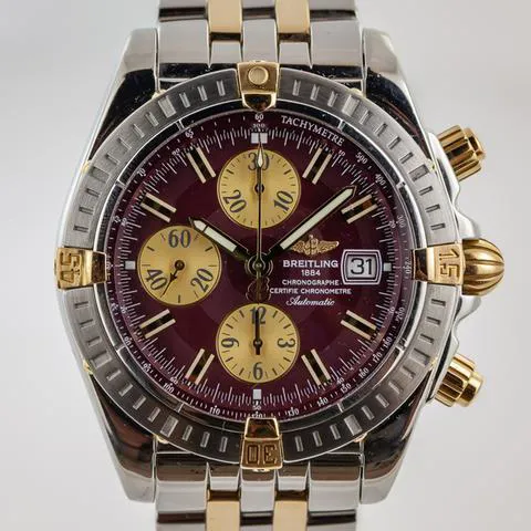 Breitling Chronomat B13356 44mm Yellow gold and Stainless steel Red 1