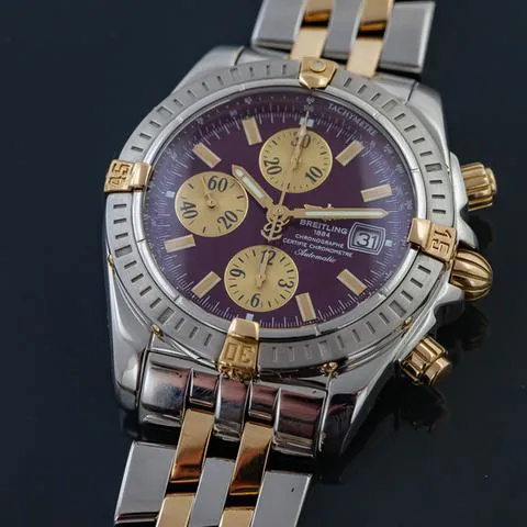 Breitling Chronomat B13356 44mm Yellow gold and Stainless steel Red 13