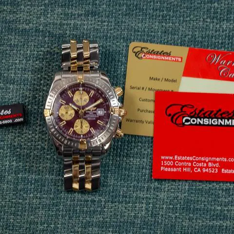 Breitling Chronomat B13356 44mm Yellow gold and Stainless steel Red 7