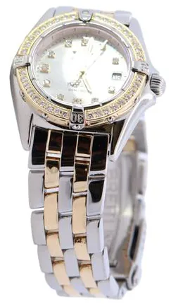 Breitling Cockpit D52345 28mm Yellow gold and Stainless steel Mother-of-pearl 2