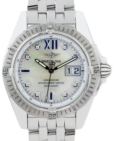 Breitling Galactic A49350 41mm Stainless steel Mother-of-pearl