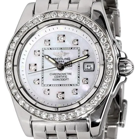 Breitling Galactic A71356 32mm Stainless steel Mother-of-pearl